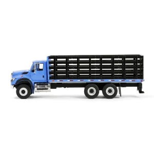 Manufacturer_Greenlight Collectibles Tow & Straight Trucks<1/64 2018 International WorkStar Platform Stake, Blue, S.D. Trucks Series 19