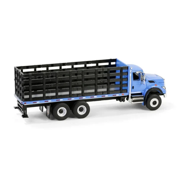 Manufacturer_Greenlight Collectibles Tow & Straight Trucks<1/64 2018 International WorkStar Platform Stake, Blue, S.D. Trucks Series 19