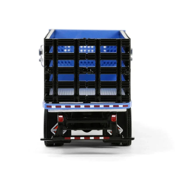 Manufacturer_Greenlight Collectibles Tow & Straight Trucks<1/64 2018 International WorkStar Platform Stake, Blue, S.D. Trucks Series 19