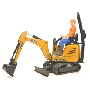 Manufacturer_Bruder Toys Excavators<1/16 JCB 8010 CTS Mini Excavator w/ Construction Worker by Bruder