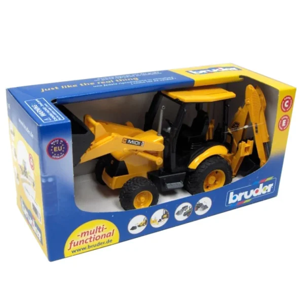 Manufacturer_Bruder Toys Loaders<1/16 JCB MIDI CX Backhoe Loader
