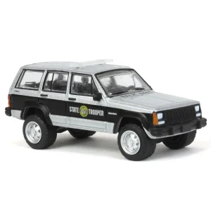 Outback Toys Emergency Vehicles<1/64 1995 Jeep Cherokee, North Carolina HWY Patrol, Hot Pursuit 43