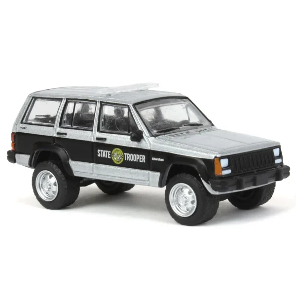 Outback Toys Emergency Vehicles<1/64 1995 Jeep Cherokee, North Carolina HWY Patrol, Hot Pursuit 43