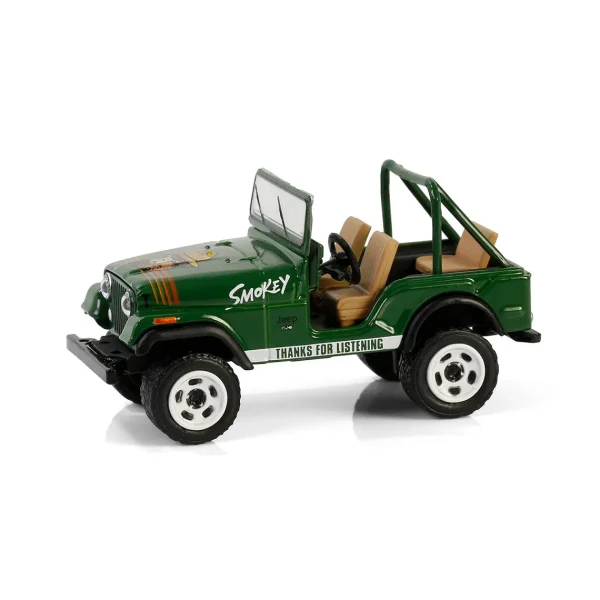 Manufacturer_Greenlight Collectibles Cars & Suvs<1/64 1975 Jeep CJ-7, Smokey Bear Series 4