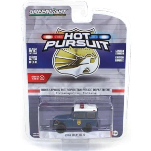 Manufacturer_Greenlight Collectibles Emergency Vehicles<1/64 1974 Jeep DJ-5, Indy Metro Police, Hot Pursuit Series 40