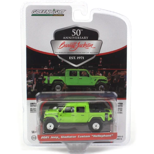 Manufacturer_Greenlight Collectibles Pickup Trucks<1/64 2021 Jeep Gladiator "Hellephant" (Lot #1450.2), Barrett-Jackson Scottsdale Edition Series 12