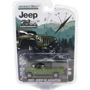 Manufacturer_Greenlight Collectibles Cars & Suvs<1/64 2021 Jeep Gladiator, 80th Anniversary Ed, Anniversary Series 13