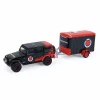 Manufacturer_Greenlight Collectibles Cars & Suvs<1/64 2012 Jeep Wrangler Unlimited with Small Cargo Trailer, Diablo Sport, Hitch & Tow Series 33