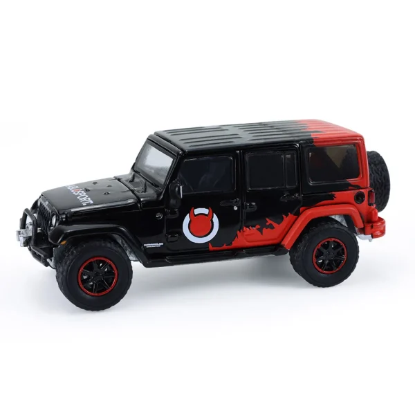 Manufacturer_Greenlight Collectibles Cars & Suvs<1/64 2012 Jeep Wrangler Unlimited with Small Cargo Trailer, Diablo Sport, Hitch & Tow Series 33