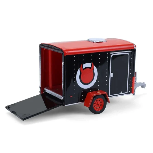 Manufacturer_Greenlight Collectibles Cars & Suvs<1/64 2012 Jeep Wrangler Unlimited with Small Cargo Trailer, Diablo Sport, Hitch & Tow Series 33