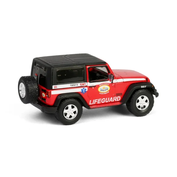 Manufacturer_Greenlight Collectibles Cars & Suvs | Emergency Vehicles<1/64 2011 Jeep Wrangler, Volusia County Florida Beach Safety Ocean Rescue Lifeguard/EMT, First Responders Series 2