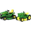 Manufacturer_ERTL Lawn & Garden<1/16 John Deere 110 & X394 60th Anniversary Lawn Tractor Set, ERTL Prestige Collection