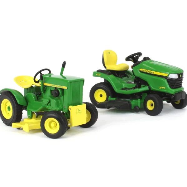 Manufacturer_ERTL Lawn & Garden<1/16 John Deere 110 & X394 60th Anniversary Lawn Tractor Set, ERTL Prestige Collection