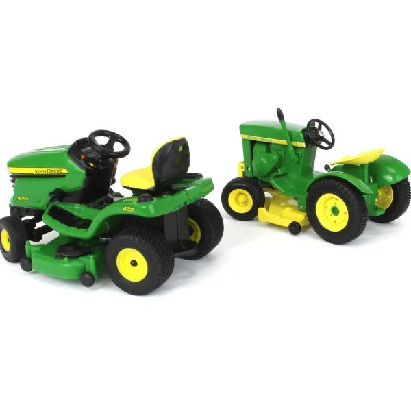 Manufacturer_ERTL Lawn & Garden<1/16 John Deere 110 & X394 60th Anniversary Lawn Tractor Set, ERTL Prestige Collection
