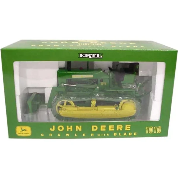 Manufacturer_ERTL Crawlers & Dozers<1/16 John Deere 1010 Crawler on Steel Tracks with Blade, 2001 Plow City