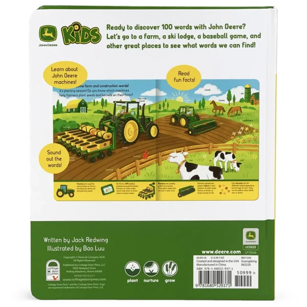 Outback Toys Books, Calendars & Dvds<John Deere 100 First Words Board Book