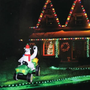 Outback Toys Christmas DéCor | Outdoor<John Deere 6 Foot Inflatable Christmas Gator with Polar Bear
