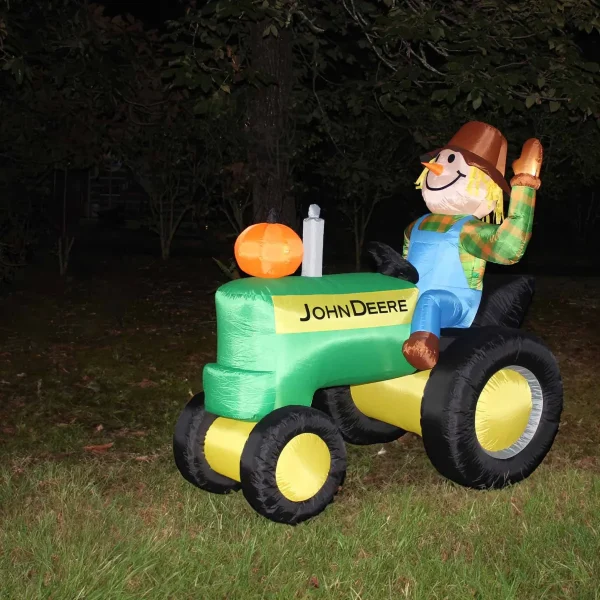 Outback Toys Christmas DéCor | Outdoor<John Deere 6 Foot Inflatable Fall Tractor with Scarecrow