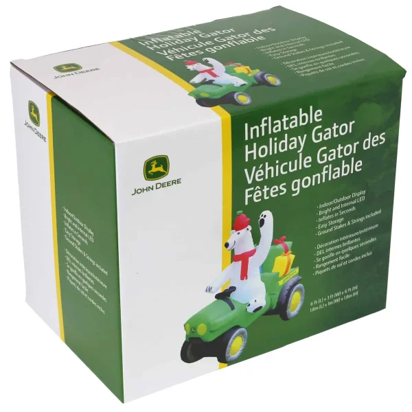 Outback Toys Christmas DéCor | Outdoor<John Deere 6 Foot Inflatable Christmas Gator with Polar Bear