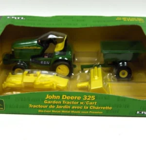 Manufacturer_ERTL Lawn & Garden<1/16 John Deere 325 Lawn Tractor with Cart, Deck, Tiller
