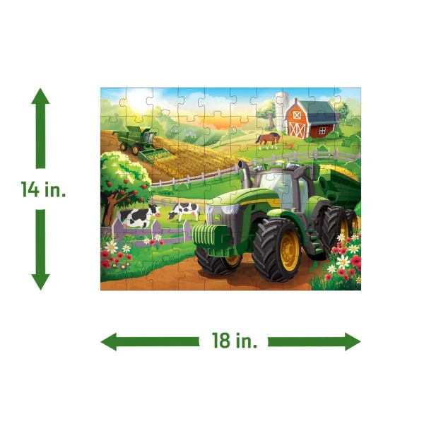 Manufacturer_ERTL Games & Puzzles | Preschool Playroom<John Deere 70 Piece Kids Puzzle