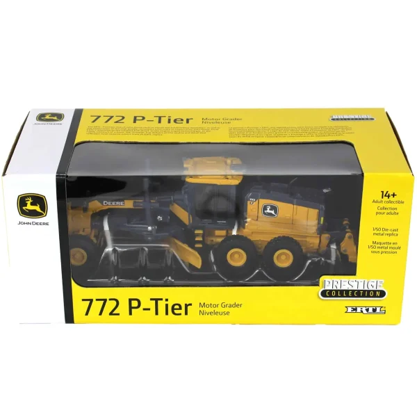 Manufacturer_ERTL Graders<1/50 John Deere 772 P-Tier Motor Grader, ERTL Prestige Collection