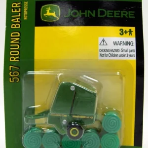 Manufacturer_ERTL Implements<1/64 John Deere 567 Round Baler with 6 Bales by ERTL