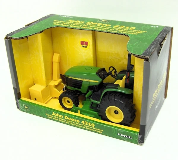 Manufacturer_ERTL Implements<1/16 John Deere 4310 Tractor with Mower Deck & Snow Thrower