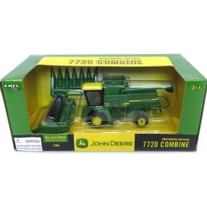 Manufacturer_ERTL Combines & Harvesters<1/64 John Deere 7720 Vintage Combine with Headers by ERTL