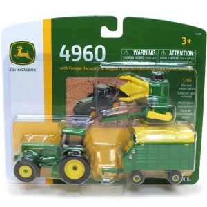 Manufacturer_ERTL Combines & Harvesters<1/64 John Deere 4960 with Pull-Type Forage Harvester and Wagon