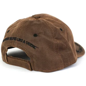 Outback Toys John Deere<John Deere Brown Leather Look Cap with Barbed Wire Bordered Bill