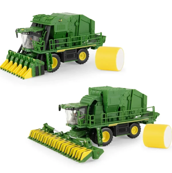 Manufacturer_ERTL Combines & Harvesters<1/64 John Deere CS770 Cotton Stripper & CP770 Cotton Picker, 75th Anniversary Set, ERTL Prestige Collection