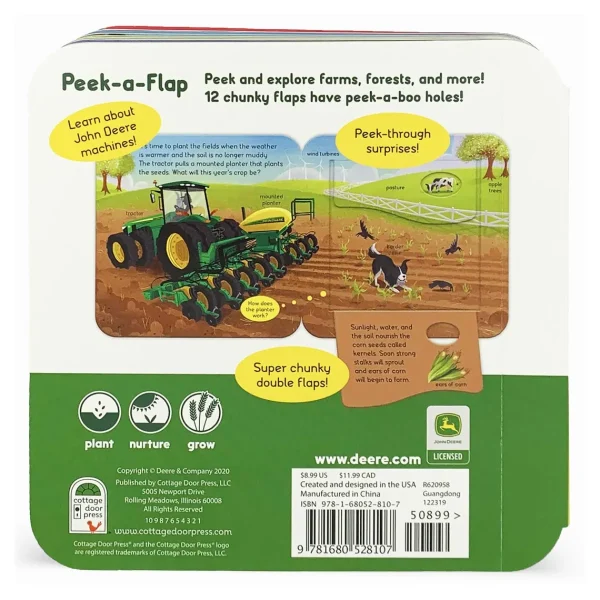 Outback Toys Books, Calendars & Dvds<John Deere Dirt Peek-a-Flap Board Book