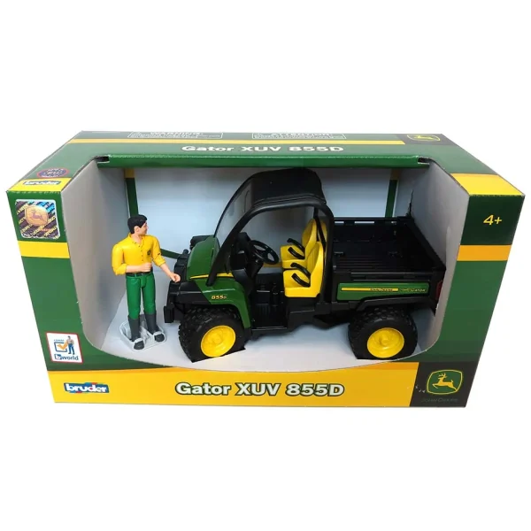 Manufacturer_Bruder Toys Atvs & Side By Sides<1/16 John Deere Gator XUV 855D with Driver by Bruder