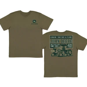 Outback Toys John Deere<John Deere Genuine Tractors & Plows RX Tractor Olive Green Short Sleeve T-Shirt