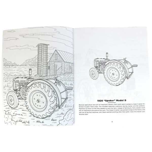Outback Toys Books, Calendars & Dvds<John Deere Green Tractors Coloring Book: 36 Detailed Classic and Modern Tractors