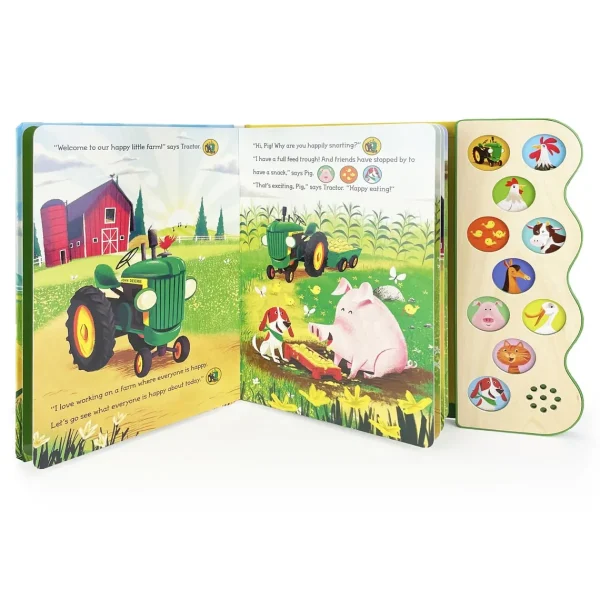 Outback Toys Books, Calendars & Dvds<John Deere Happy Little Farm Sounds Book