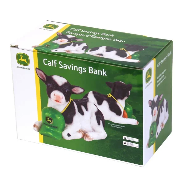 Outback Toys Farm Art & DéCor<John Deere 6in Polyresin Calf Savings Bank
