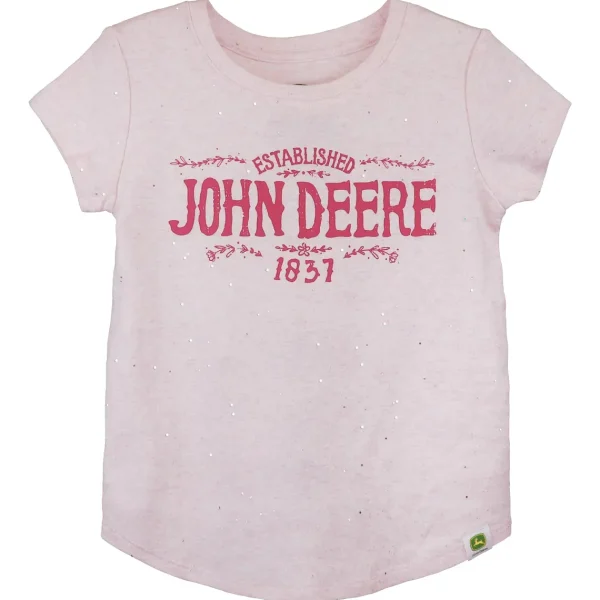 Outback Toys John Deere<John Deere Juvy Established 1837 Pink T-Shirt