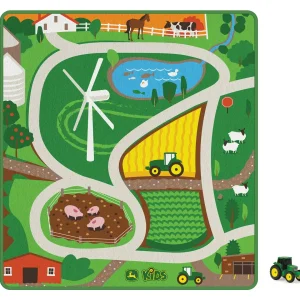 Outback Toys Preschool Playroom<John Deere Kids Playmat with Tractor & Agriculture Theme