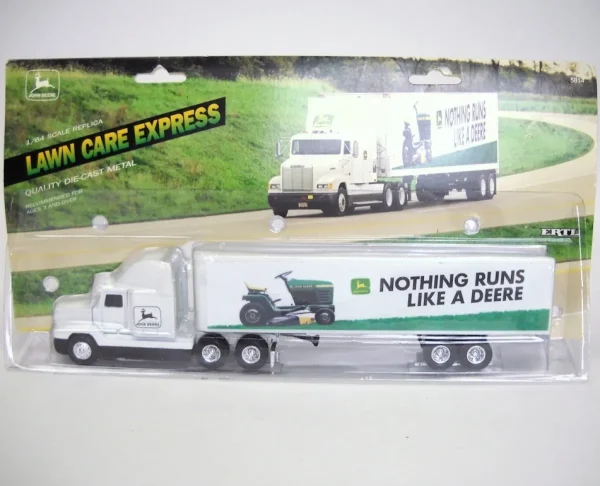 Manufacturer_ERTL Box Trucks & Trailers<1/64 John Deere Lawn Care Express Die-cast Semi