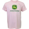 Outback Toys John Deere<John Deere Logo Soft Pink Short Sleeve T-Shirt