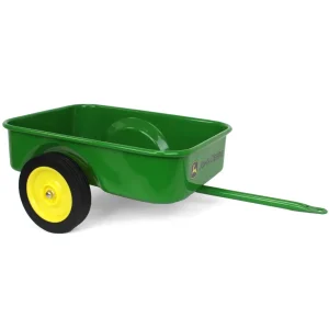Manufacturer_ERTL John Deere | Wagons & Other Trailers<John Deere Logo Steel Pedal Trailer by ERTL