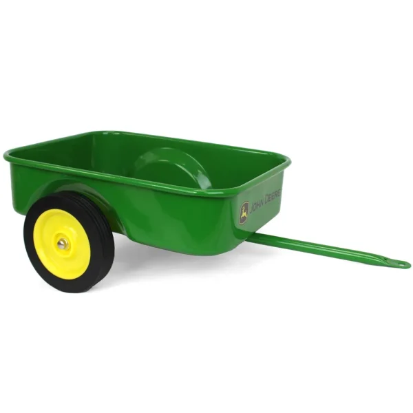 Manufacturer_ERTL John Deere | Wagons & Other Trailers<John Deere Logo Steel Pedal Trailer by ERTL