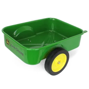 Manufacturer_ERTL John Deere | Wagons & Other Trailers<John Deere Logo Steel Pedal Trailer by ERTL