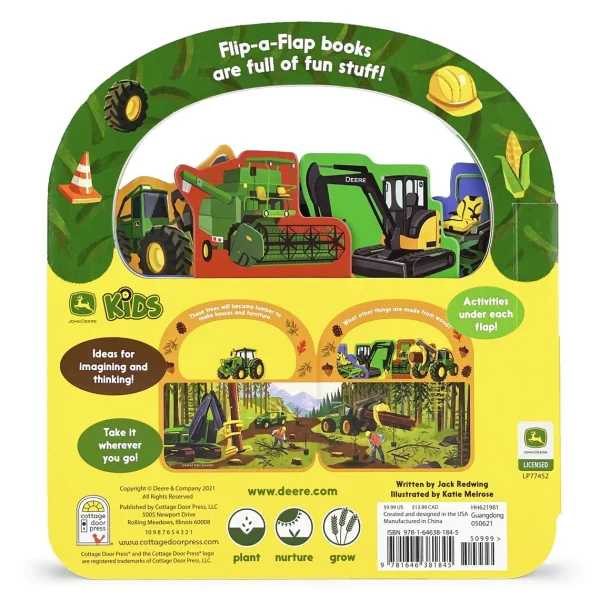 Outback Toys Books, Calendars & Dvds<John Deere Machines at Work Flip-a-Flap Book