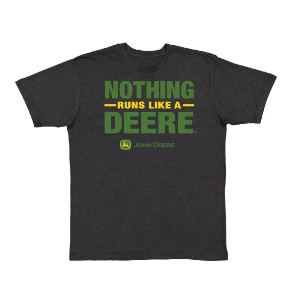 Outback Toys John Deere<John Deere Nothing Runs Like a Deer Black Short Sleeve T-Shirt
