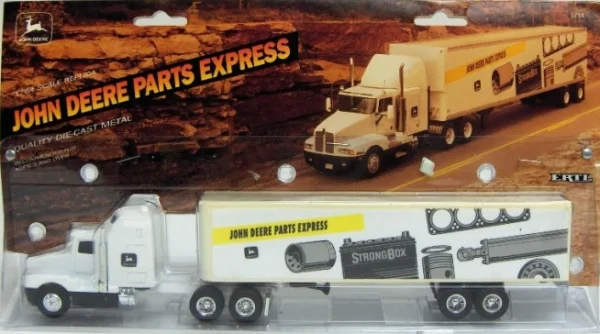 Manufacturer_ERTL Box Trucks & Trailers<1/64 John Deere Parts Express Strong Semi Truck