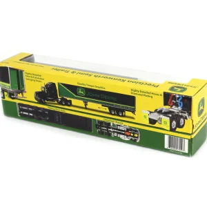 Manufacturer_Other Box Trucks & Trailers<1/64 John Deere "Nothing Runs Like a Deere" Semi and Box Trailer