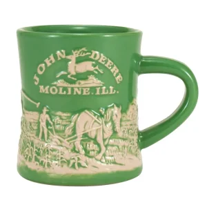 Outback Toys Kitchen<John Deere Raised-Relief 'Horse & Plow' Diner Mug